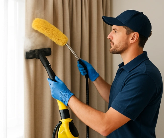 Trusted curtain steam cleaning technician Matty Curtain Cleaning forest-lodge-nsw QLD
