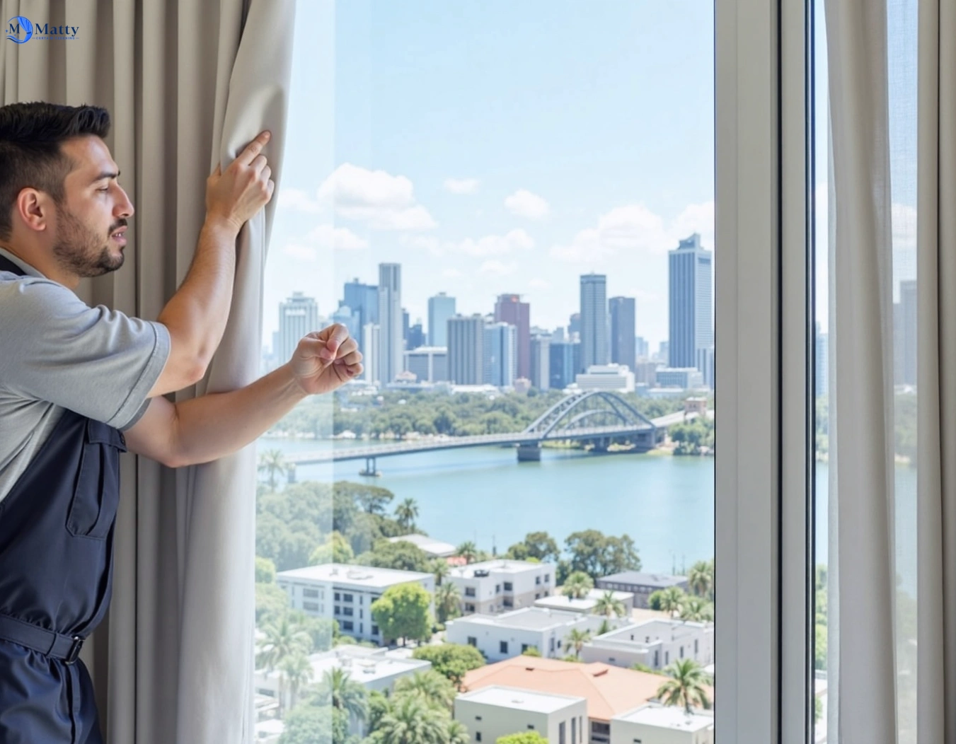 Professional curtain steam cleaning service forest-lodge-nsw QLD by Matty Curtain Cleaning